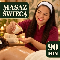 90 - minutowy masaż świecą aromatyczną (candle massage)